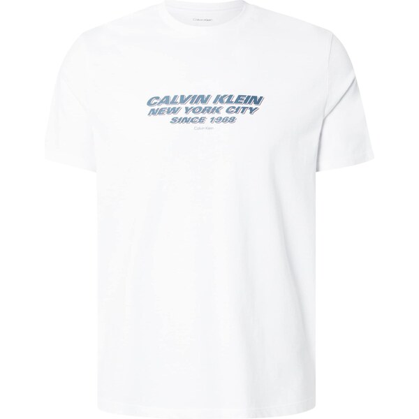 Calvin Klein Tričko petrolejová / červená / biela 66639230