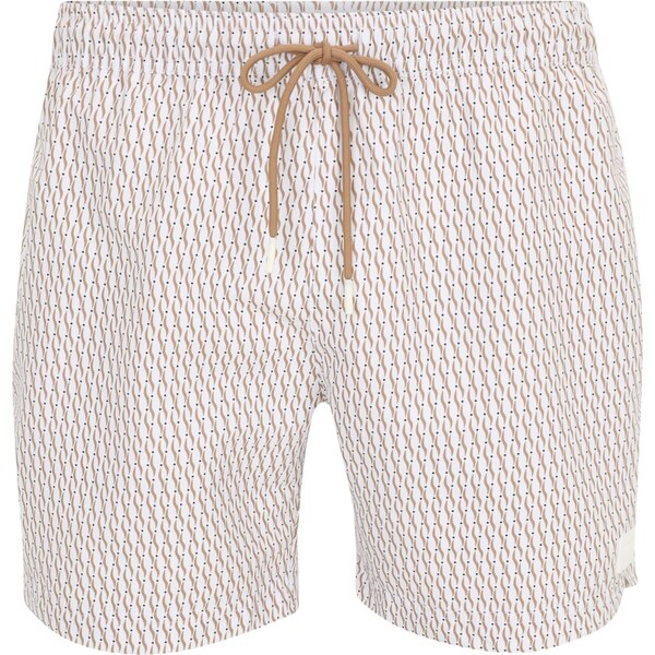 BOSS Plavecké šortky Vibe béžová / čierna / biela 66639353