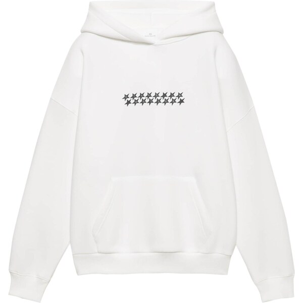 Pull&Bear Mikina PACIFIC svetlosivá / tmavosivá / čierna / biela 66639260