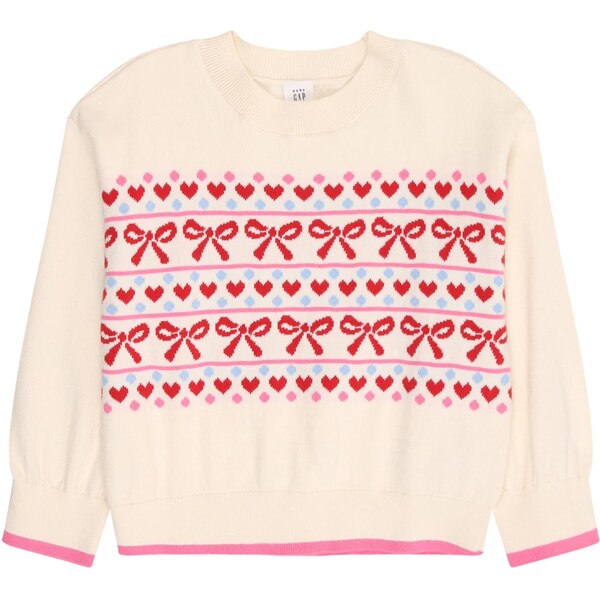 GAP Sveter svetlomodrá / ružová / púdrová / červená 66639357