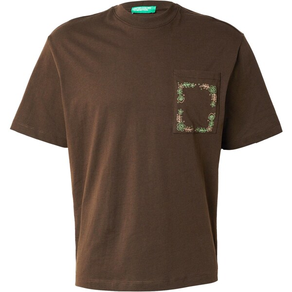 UNITED COLORS OF BENETTON Tričko tmavohnedá / svetlozelená / ružová 66639402