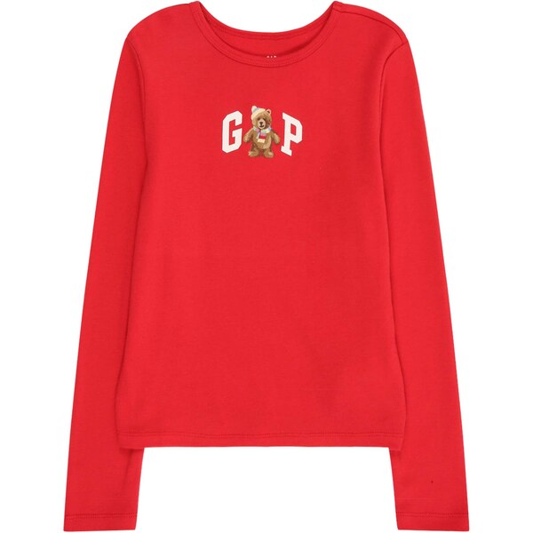 GAP Tričko svetlohnedá / červená / biela 66639396