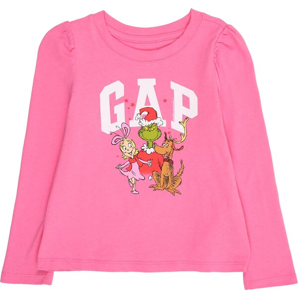 GAP Tričko kiwi / svetloružová / červená / biela 66639456