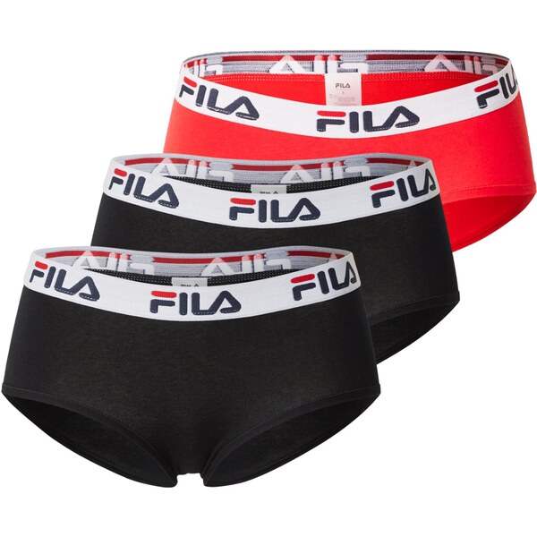 FILA Nohavičky červená / čierna / biela 66639503