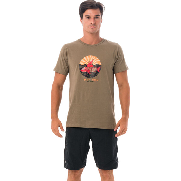 Pánske tričko 69SLAM SHARK CRUISE KHAKI (MTGHRI-KH) 66644537