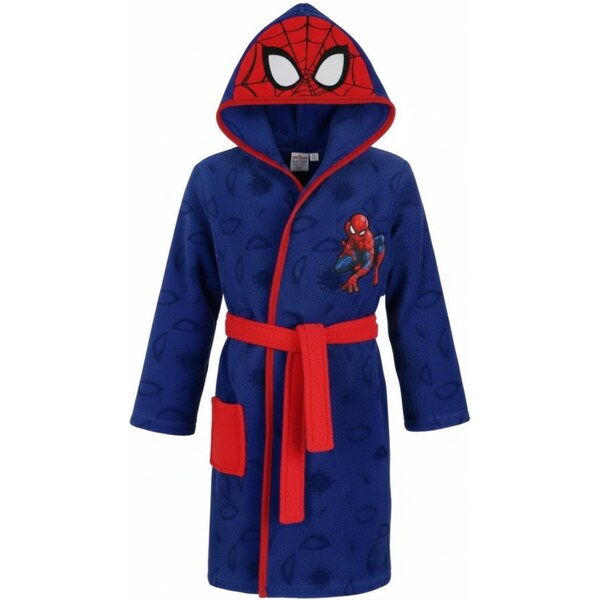 DIFUZED Chlapčenský coral fleece župan s kapucňou Spiderman 66644899