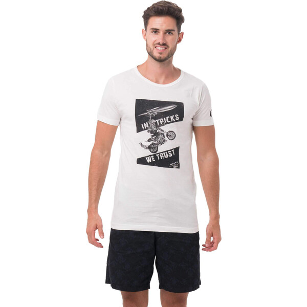 Pánske tričko 69SLAM ROK BAGOROS (MTRRBK-WH) 66644512