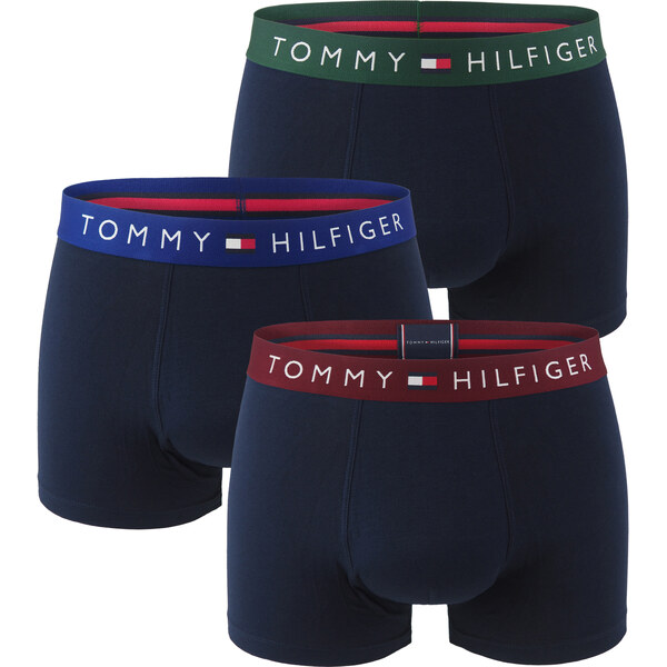 TOMMY HILFIGER - boxerky 3PACK TH original cotton dark navy / modern 66644705