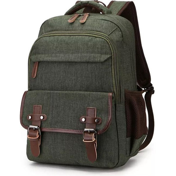 Canvasio plátený canvas retro batoh Dávila Zelený 13 l 65226164