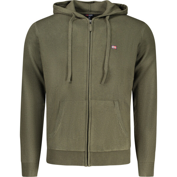 NORWAY 1963 Pánska zelená mikina s kapucňou na zips 66651972