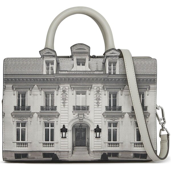 Karl Lagerfeld Kabelka Maison de Karl sivá / čierna / biela ako vlna 66647503