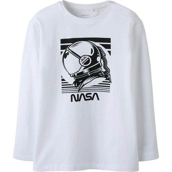NAME IT Tričko NKMVITAR NASA čierna / biela 66647566