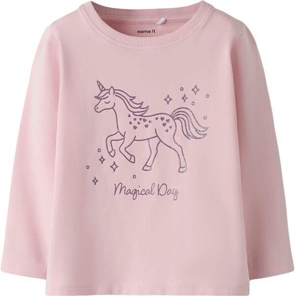 NAME IT Tričko NMFSOLA tmavofialová / ružová 66647610