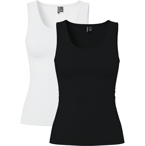 PIECES Top PCAmelia čierna / biela 66647605