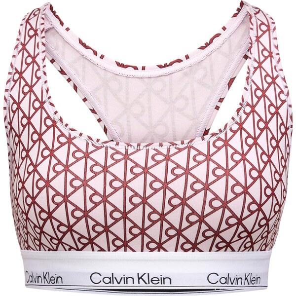 Calvin Klein Underwear Podprsenka tmavoružová / čierna / biela 66647614