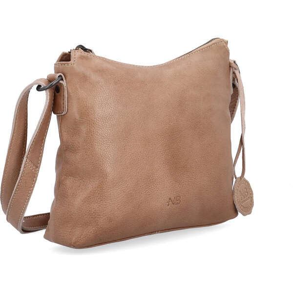 Kožená kabelka crossbody Noelia Bolger béžová NB 2400 BE 66653295