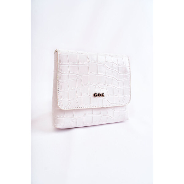 Skórzana Mała Torebka Listonoszka GOE ZNJ035 Biała 66658327