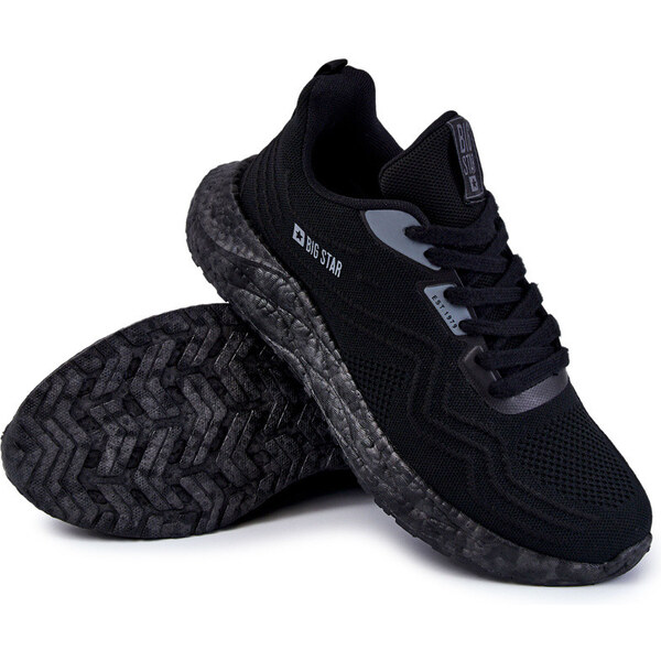 Big Star Shoes Lekkie Męskie Buty Sportowe Big Star KK174018 Czarne 66658381