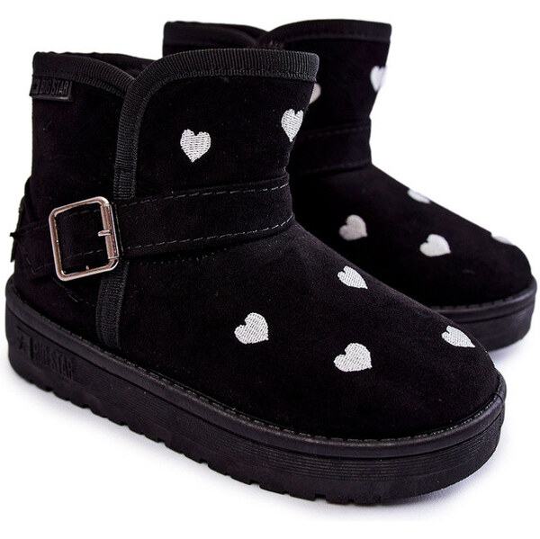 Big Star Shoes Dziecięce Botki Śniegowce Big Star KK374243 Czarne 66658500