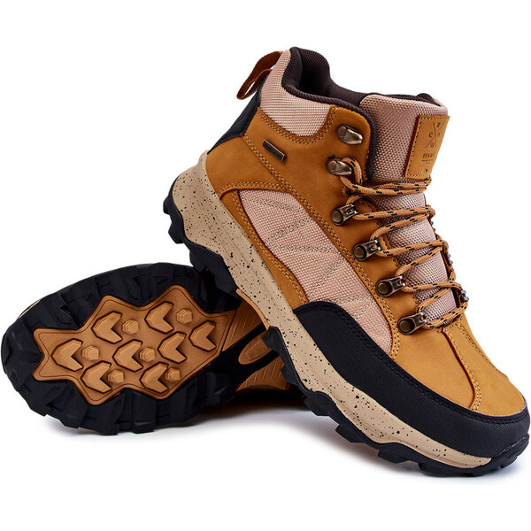 Męskie Buty Trekkingowe Ocieplane Cross Jeans KK1R4020C Camel 66658609