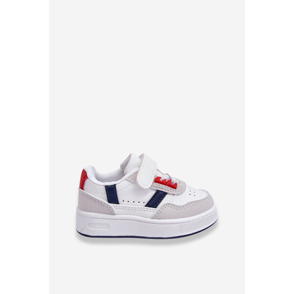 Boto Klasyczne Dziecięce Buty Sportowe Biało-Czerwone Marlin 66658964