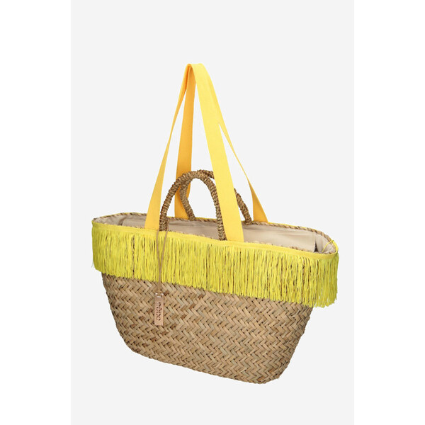 Torebka Plażowa NOBO XP0320-C008 Beżowo-Żółta 66659035