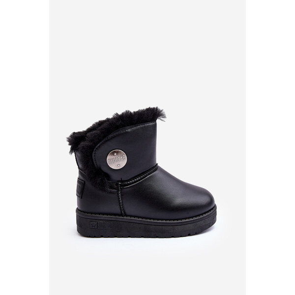 Big Star Shoes Dziecięce Śniegowce Ocieplane Futerkiem Czarne Big Star 66659329