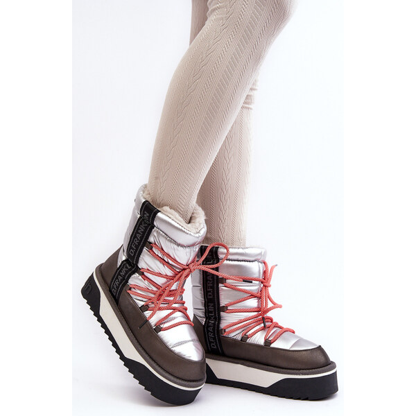 Śniegowce Damskie Na Grubej Podeszwie Wegańskie D.Franklin DFSH371006 66659389