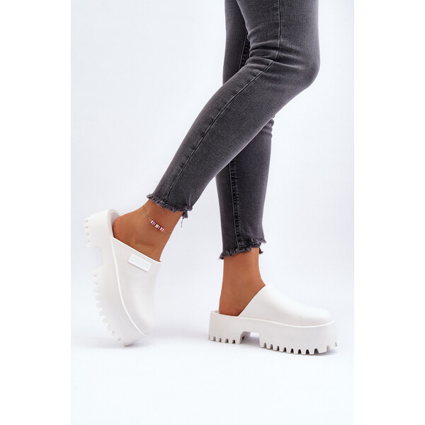 Big Star Shoes Damskie Klapki Na Masywnej Podeszwie Big Star NN274015 66659738