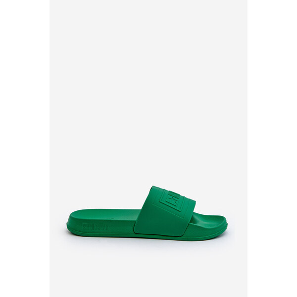 Big Star Shoes Klapki Męskie Big Star NN174650 Zielone 66659884
