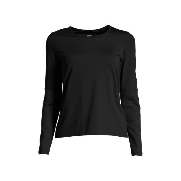 CASALL Essential Mesh Detail Tričko s dlhým rukávom čierne 66655658