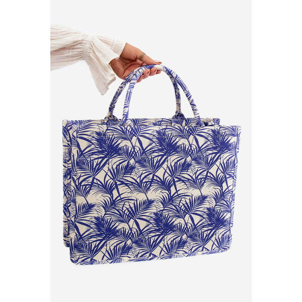 Boto Wzorzysta Duża Torebka Granatowa Mooch 66660431