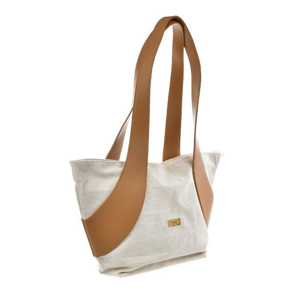 Big Star Shoes Torebka Damska Shopperka Big Star NN574028 Beżowa 66660573