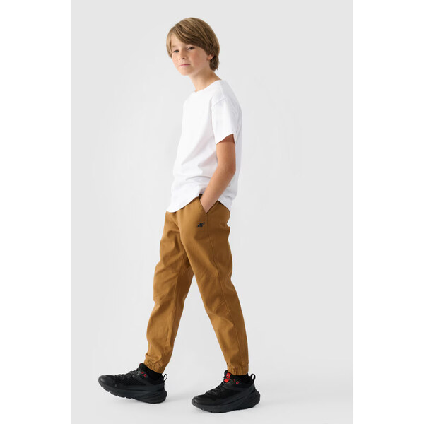 Chłopięce Spodnie Joggery Casual Gładkie 4F 4FJWMM00TTROM0812-82S 66660770