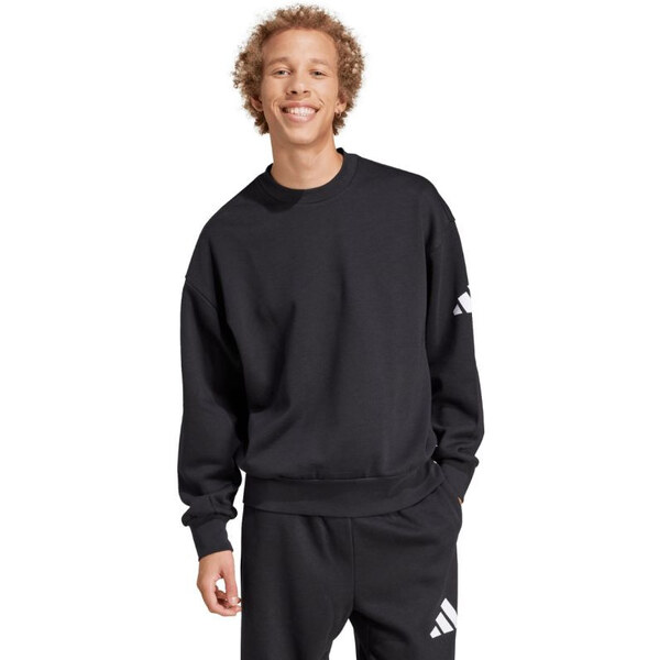 Pánska mikina adidas Essentials Loose Fit 3 Bar Logo Black JF3542 66656557