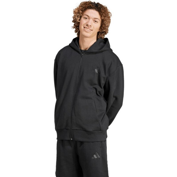 Pánska mikina adidas All Szn Fleece Full-Zip Hoodie black IX1249 66656555