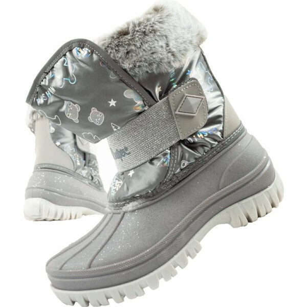 Lee Cooper zimné snežnice detské zateplené snežnice pre dievčatá sivé 66656621