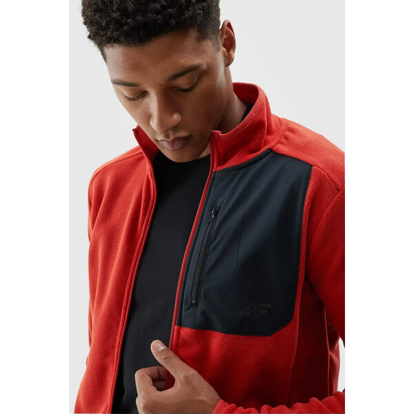 Polar Męski Ze Stójką Regular 4F 4FWAW24TFLEM250-70S Pomarańczowy 66661133