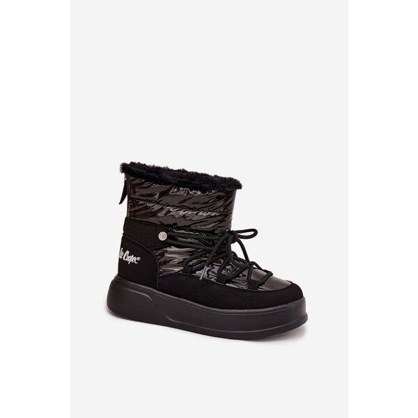 Kesi Dámske snežnice Lee Cooper na platforme - čierne 66657798