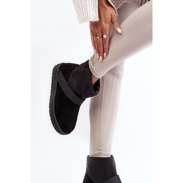 Big Star Shoes Śniegowce Ocieplane Na Platformie Czarne Big Star 66659312