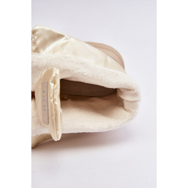 Śniegowce Damskie Na Grubej Podeszwie Z Suwakiem GOE MM2N4079 Beżowe 66659397