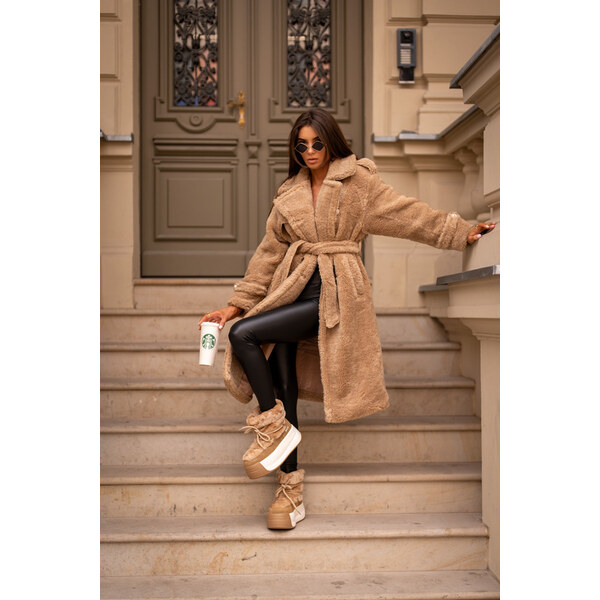 Big Star Shoes Skórzane Śniegowce Damskie Na Grubej Podeszwie Z 66660836