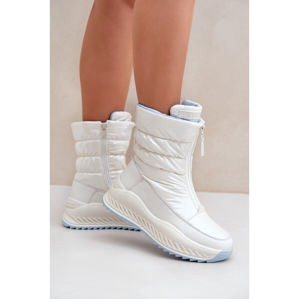Big Star Shoes Śniegowce Damskie Big Star OO274A396 Białe 66661472