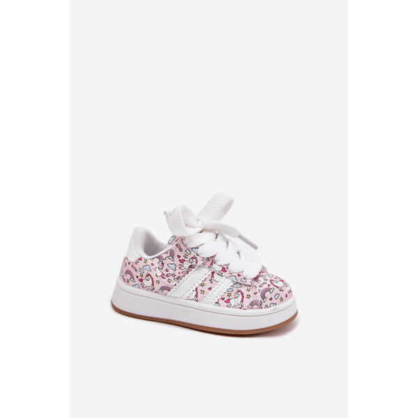 Boto Buty Sportowe Dziewczęce Z Motywem Jednorożca Różowe Ilana 66663217