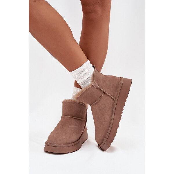 Śniegowce Z Naturalnego Zamszu Ocieplane Futerkiem Vinceza 97961 66663746