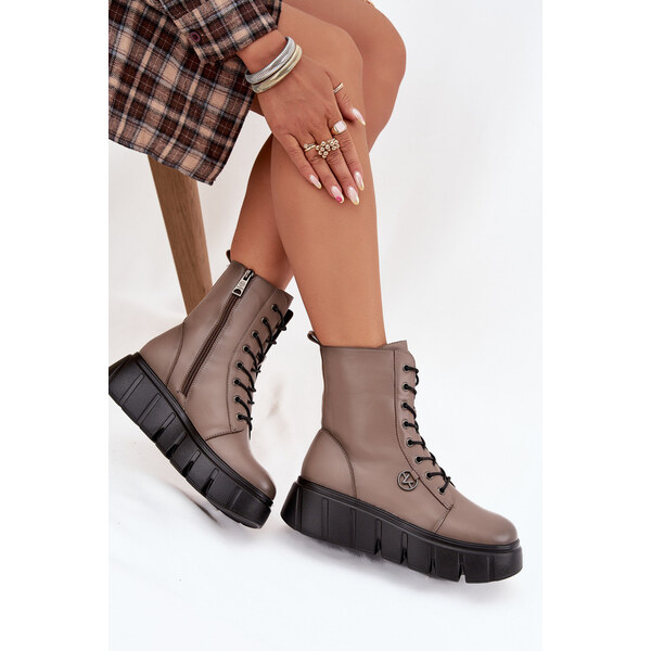 Kesi Dámska pracovná platforma - tmavobéžová Vinceza 58588 66884142