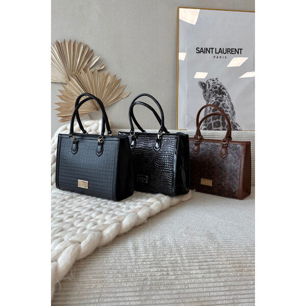 Torebka Z Tłoczonym Wzorem NOBO BAG6150-020 Czarna 66664053