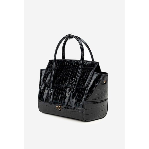 Mała Torebka Kuferek Z Tłoczonym Wzorem NOBO BAG5800-M20 Czarna 66664059