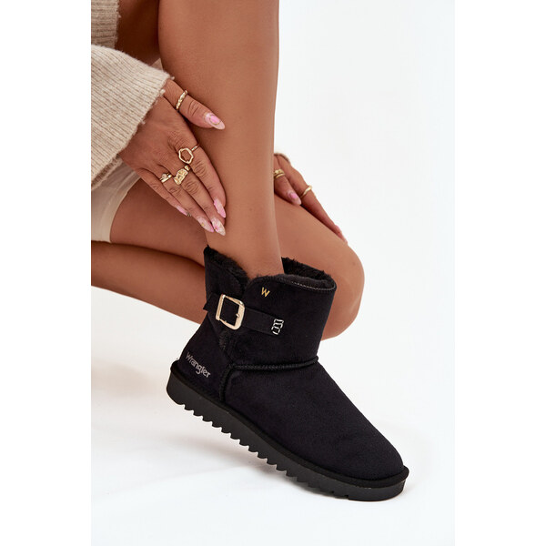 Kesi Dámske snežnice Wrangler s prackami - čierne 66884278