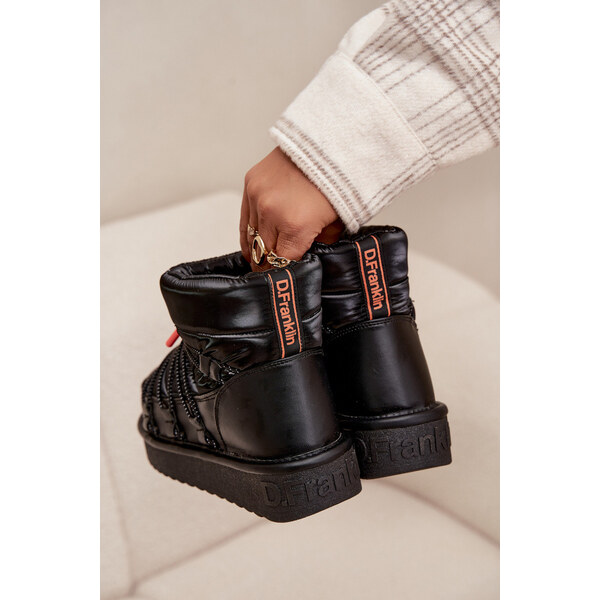 Kesi Dámske snežnice D.Franklin na platforme - čierne 66884280